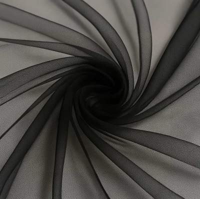 Tiul miękki - czarny  szerokość 280 cm