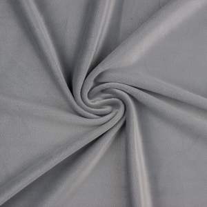 Dzianina velvet soft ubraniowy kolor szary