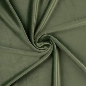 Dzianina velvet soft ubraniowy kolor feldgrau