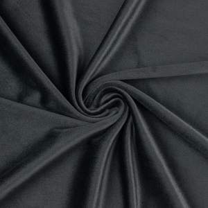 Dzianina velvet soft ubraniowy kolor czarny