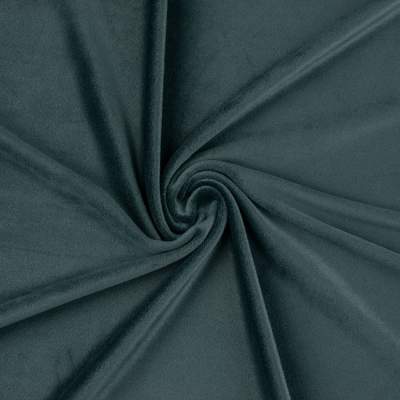 Dzianina velvet soft ubraniowy kolor butelkowa zieleń