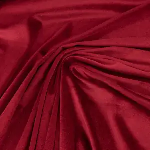 Tkanina welur cuba - Czerwona