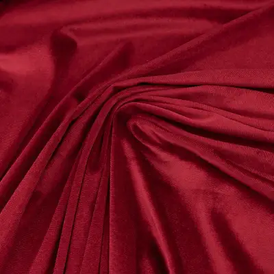 Tkanina welur cuba - Czerwona