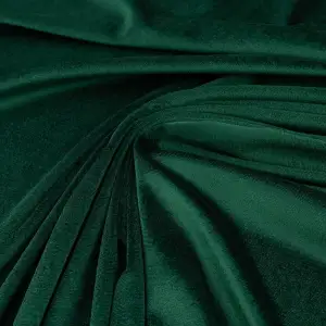 Dzianina Welur Cuba - Butelkowa zieleń