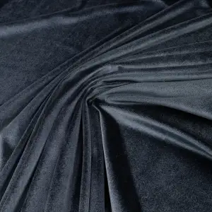 Dzianina Welur Cuba - Grafitowy