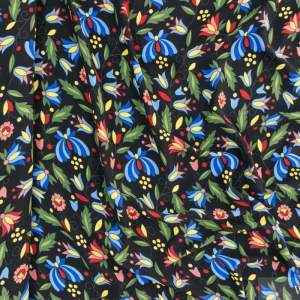 Tkanina wzór ludowy kurpiowski