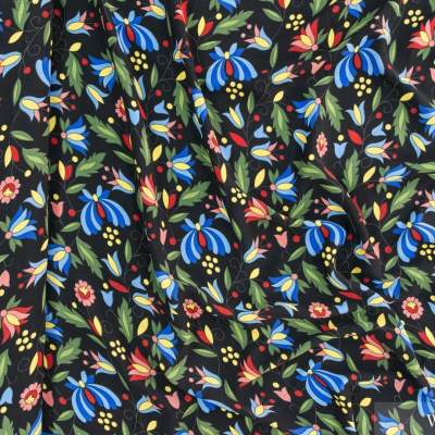 Tkanina wzór ludowy kurpiowski