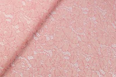 Koronka stabilna wzór kwiaty różowy