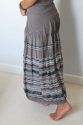 Tkanina sukienkowa panel wzór geometryczny szary