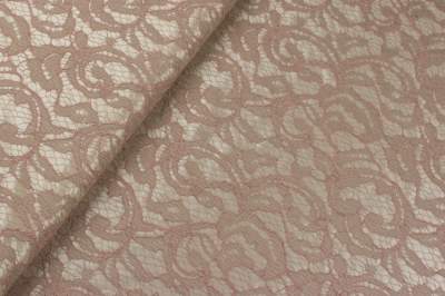 Koronka na satynie beż