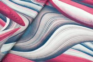 Dzianina jersey ity wzór mazany odcienie różowego