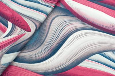 Dzianina jersey ity wzór mazany odcienie różowego