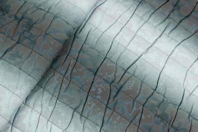 Tkanina pikowana na kurtki wzór pasy odcienie szarości, flok