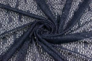 Koronka elastyczna coma kolor granatowy