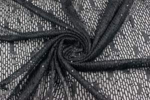 Koronka elastyczna coma kolor czarny