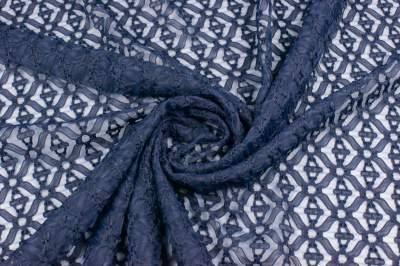 Koronka elastyczna angelina kolor granatowy