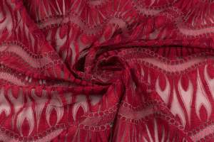 Koronka stabilna sharma czerwony winny