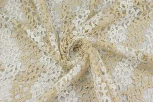 Koronka stabilna nela kolor biały / złoty 
