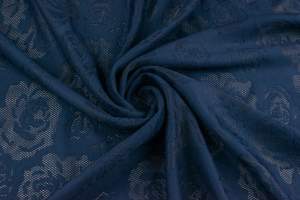 Koronka elastyczna gala kolor granatowy