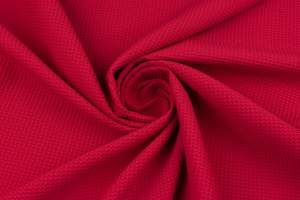 Tkanina gofra wafelek kolor czerwony