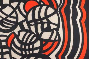 Zara nurek wzór pomarańczowy / granatowy / kremowy, KUPON