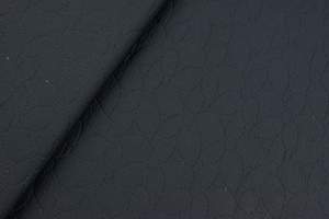 Dzianina pikowana kwiat kolor czarny