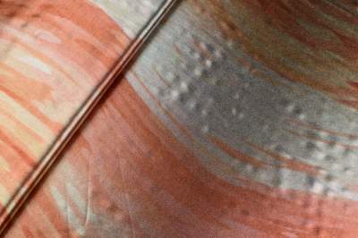 Dzianina jersey ity druk brąz