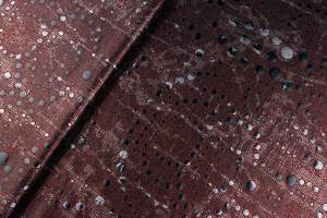 Dzianina jersey ity wzór groszki kolor czarny