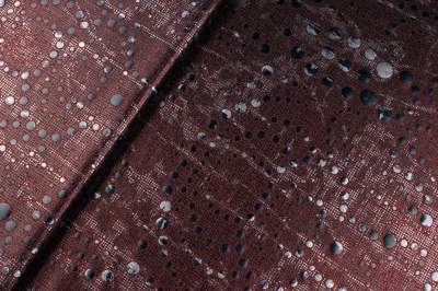 Dzianina jersey ity wzór groszki kolor czarny