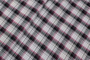Tkanina bawełna wzór krata kolor czarny / różowy, lureks