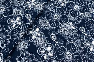 Zara nurek wzór kwiaty kolor granatowy