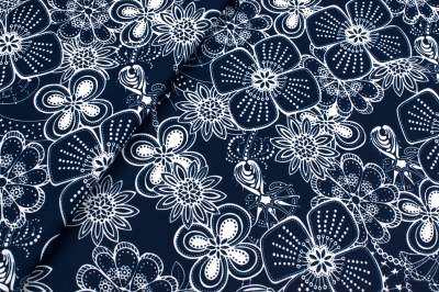 Zara nurek wzór kwiaty kolor granatowy