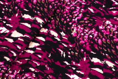Dzianina punto wzór plamy kolor czarny / fioletowy