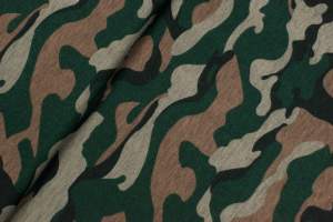 Dresówka pętelka wzór moro