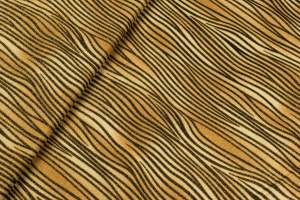 Dzianina wiskoza wzór zebra brąz złoty brokat