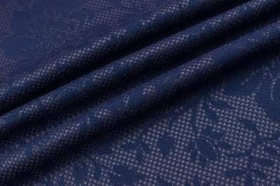 Materiały tapicerskie kolor marengo / granatowy, wzór kwiat