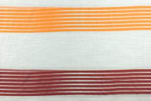 Tkanina na firany paski kolor stare złoto i brązowy