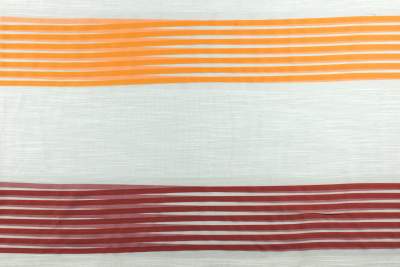 Tkanina na firany paski kolor stare złoto i brązowy