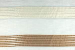 Tkanina na firany paski kolor brązowy i beżowy