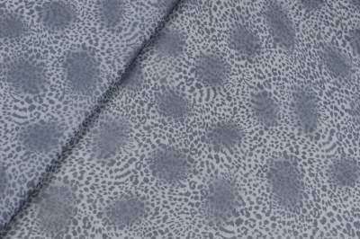 Tkanina szyfon wzór panterka odcienie szarości 