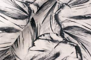 Tkanina typu aksamit wzór malowany odcienie szarości