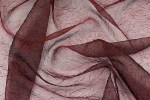 Tkanina organza bordowy