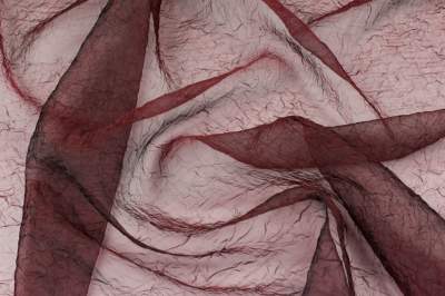 Tkanina organza bordowy