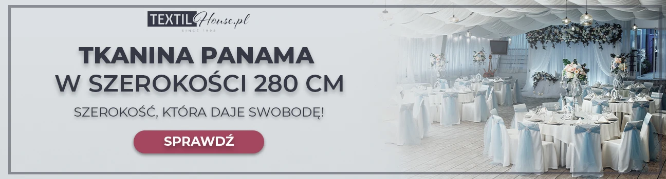 Tkanina panama szerokość 280 cm