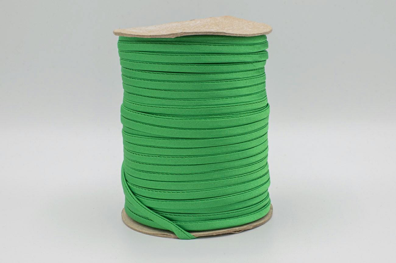 LAMÓWKA ATŁASOWA MAKARON 5 mm  ZIELONY