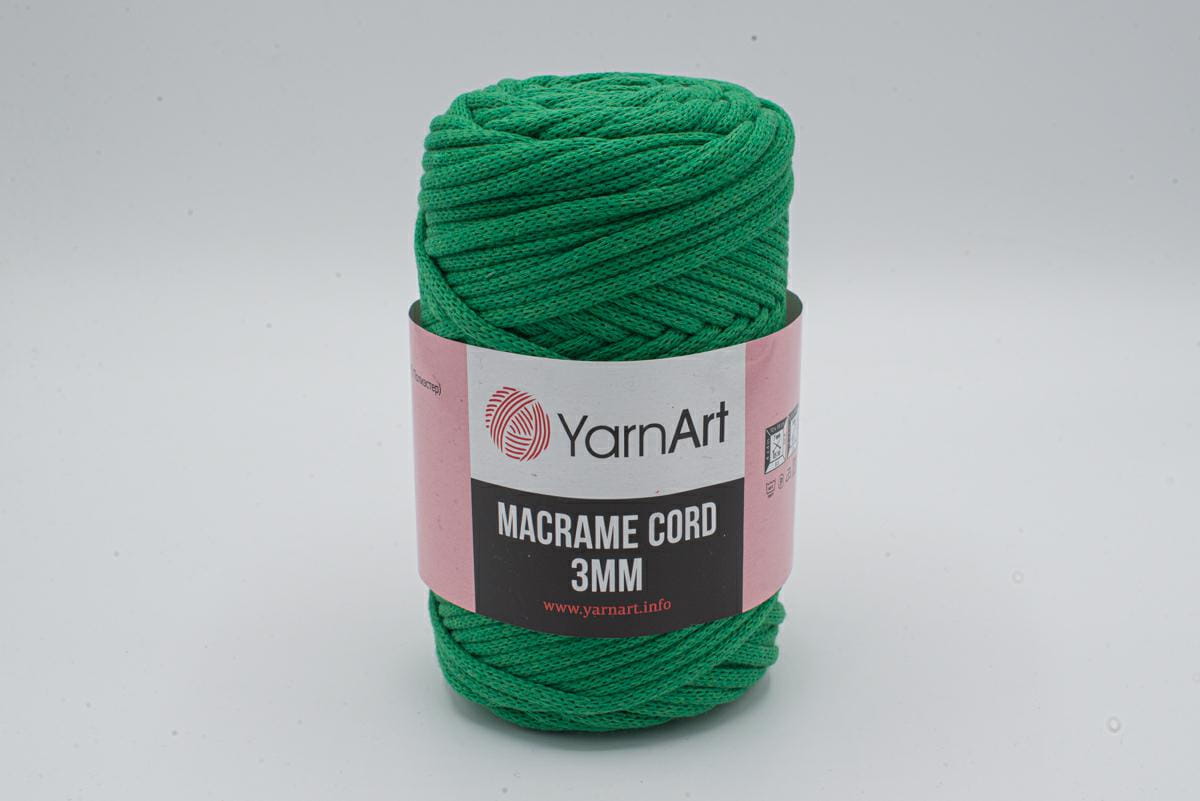 SZNUREK DO MAKRAMY YARNART 3 mm 759 ZIELONY