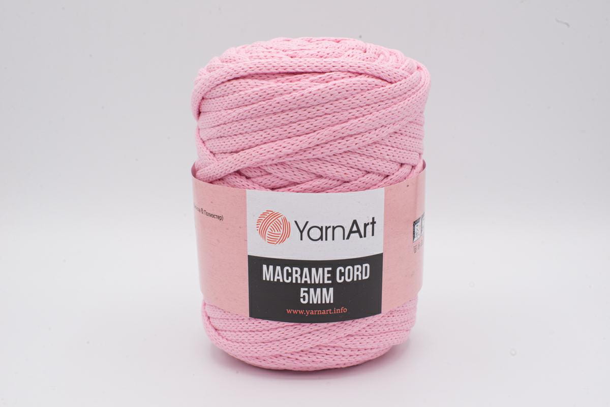SZNUREK DO MAKRAMY YARNART 5 mm 762 RÓŻOWY