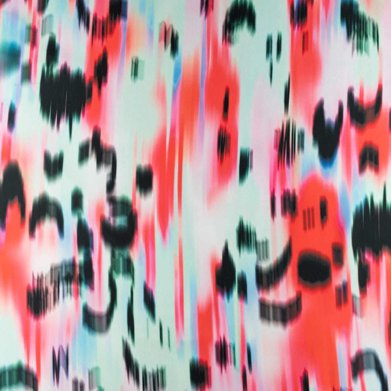 Tkanina wiskoza twill wzór mazany kolor miętowy