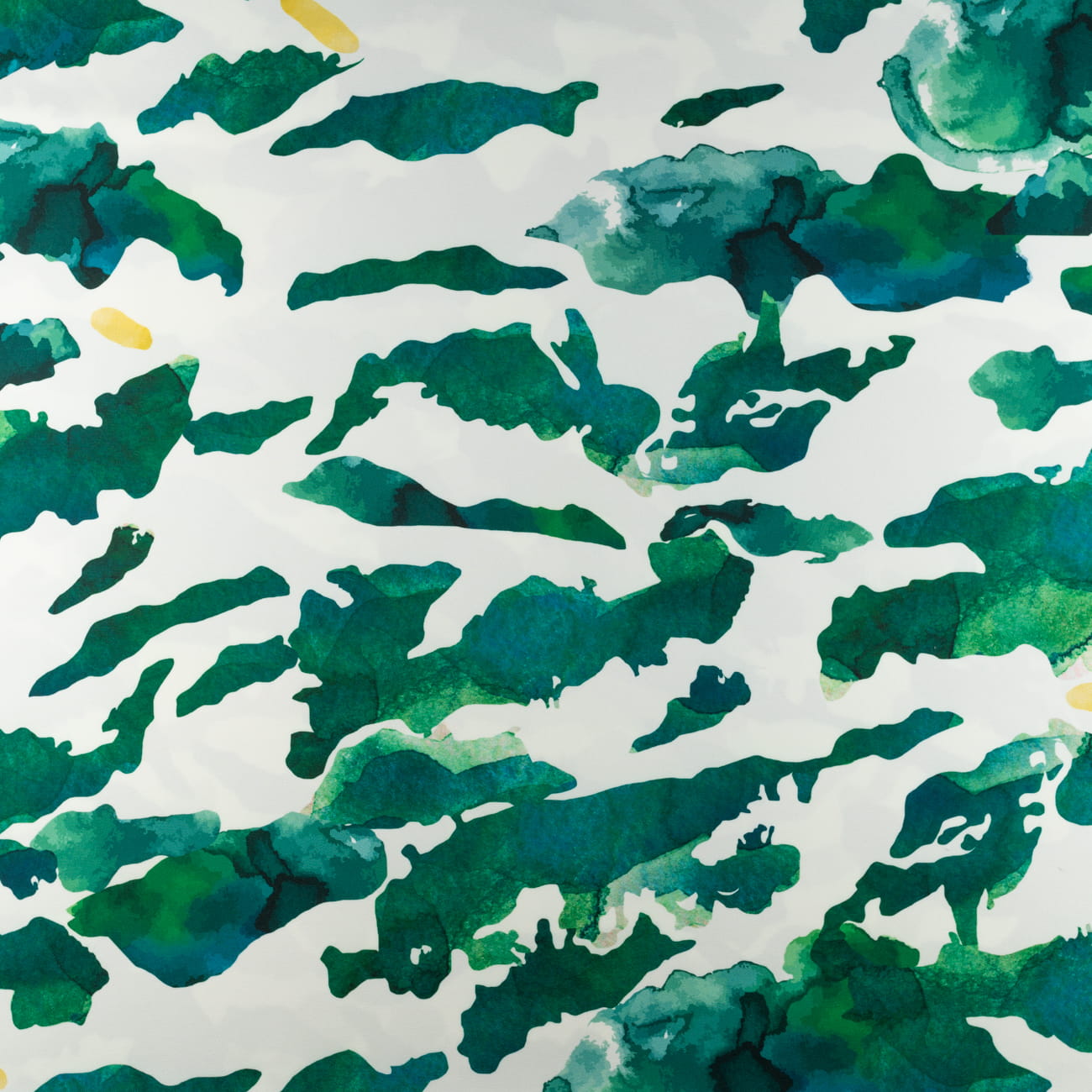 Tkanina wiskoza twill wzór zielone moro na białym tle