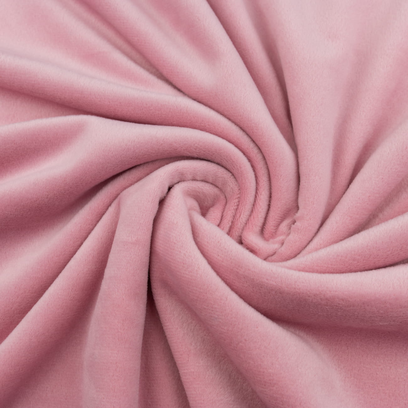 Dzianina welurowa soft kolor pastelowy róż